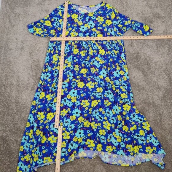 Park Moda Women's Vibrant Floral Maxi Dress, One Size Cotton NEW - Picture 8 of 13